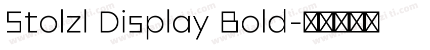 Stolzl Display Bold字体转换